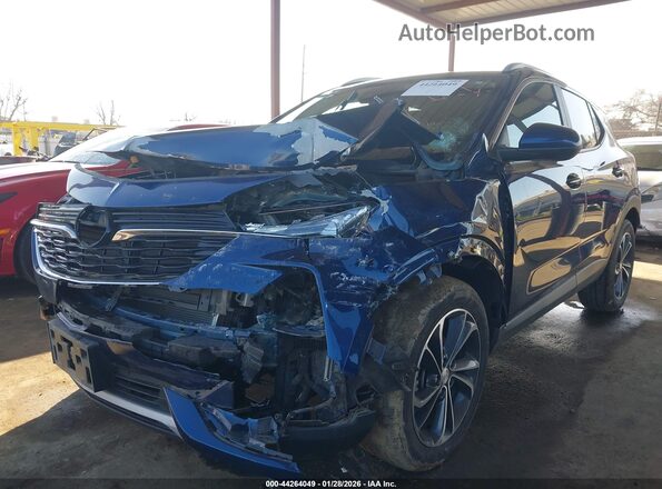 KL4MMDS24NB140392 2022 BUICK ENCORE Blue Передня ліва чверть