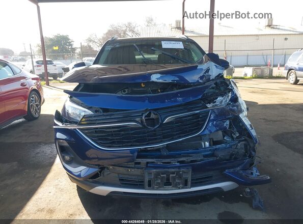 KL4MMDS24NB140392 2022 BUICK ENCORE Blue Вид щитка приладів