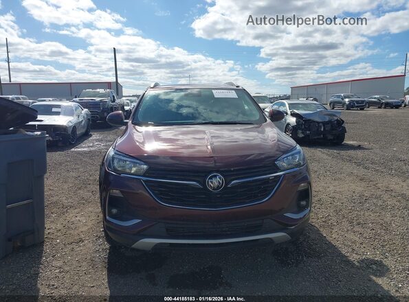 KL4MMDSL7NB018618 2022 BUICK ENCORE Maroon Instrument cluster view