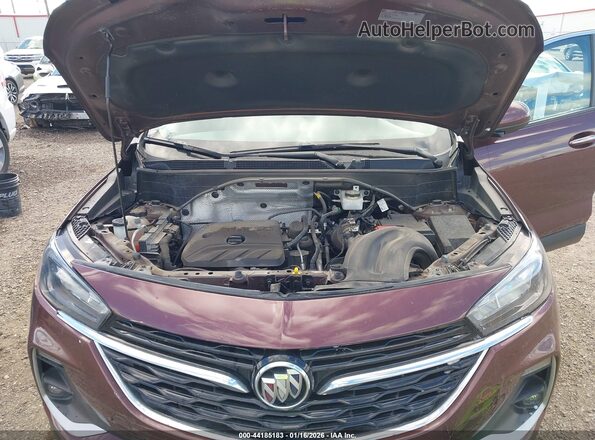KL4MMDSL7NB018618 2022 BUICK ENCORE Maroon Rear view