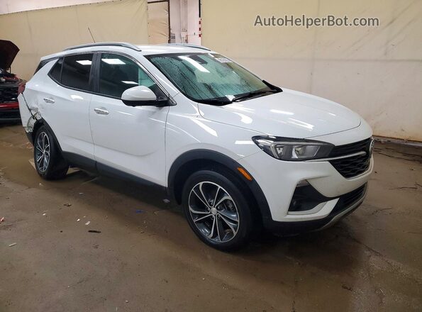 KL4MMESL3MB102648 2021 BUICK ENCORE Белый Передняя правая четверть