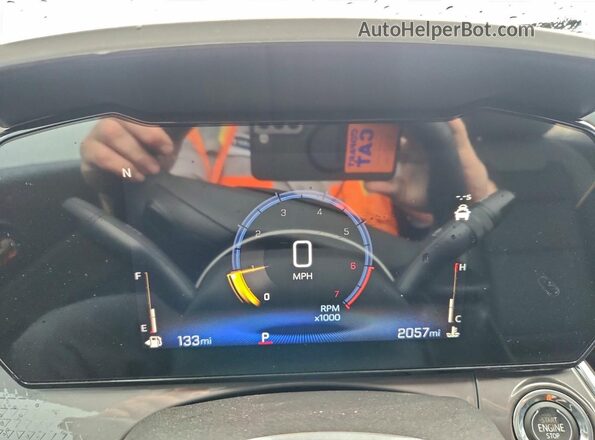 KL77LKEP2TC013257 2026 CHEVROLET TRAX Синий Вид щитка приборов