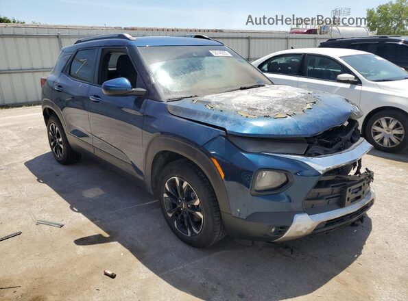 KL79MPS27MB104964 2021 CHEVROLET TRAILBLAZER Синий Передняя правая четверть