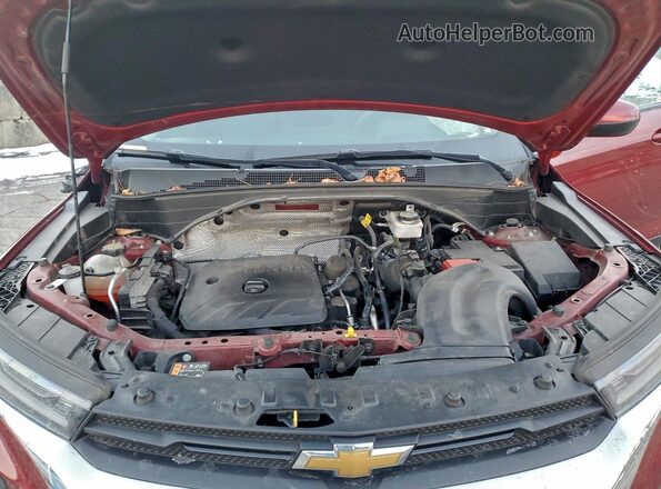 KL79MPSL9NB080659 2022 CHEVROLET TRAILBLAZER Red Engine compartment view