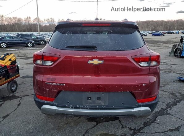 KL79MPSL9NB080659 2022 CHEVROLET TRAILBLAZER Red Rear view