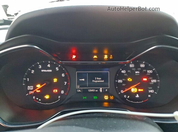 KL79MPSL9NB080659 2022 CHEVROLET TRAILBLAZER Red Instrument cluster view