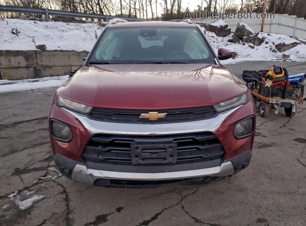 KL79MPSL9NB080659 2022 CHEVROLET TRAILBLAZER Red Front view