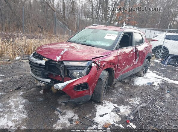 KL79MRSL5MB062699 2021 CHEVROLET TRAILBLAZER Red Առջևի ձախ երեք քառորդ տեսարան