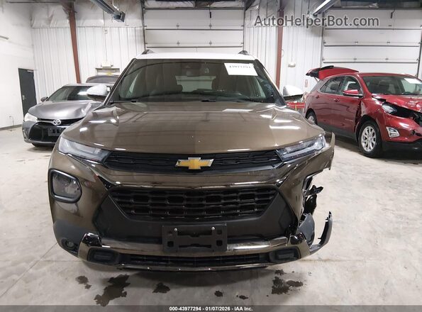 KL79MSSLXMB171649 2021 CHEVROLET TRAILBLAZER Brown Widok wnętrza z tyłu