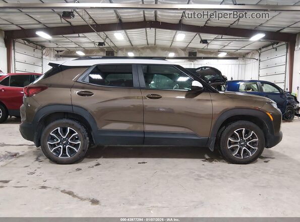 KL79MSSLXMB171649 2021 CHEVROLET TRAILBLAZER Brown Widok wnętrza 360 stopni