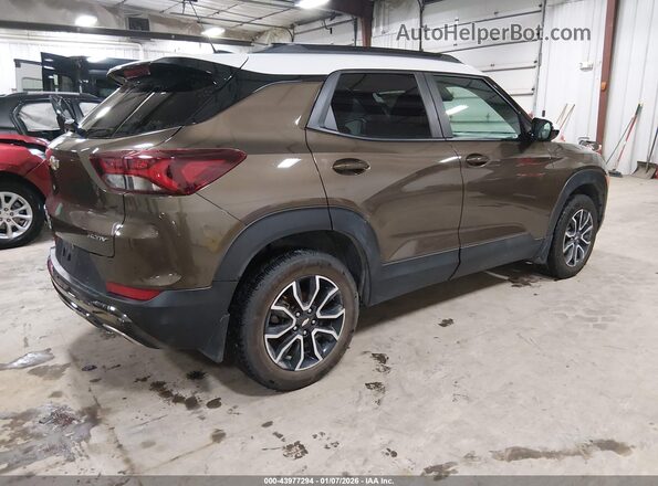 KL79MSSLXMB171649 2021 CHEVROLET TRAILBLAZER Brown Tył prawy
