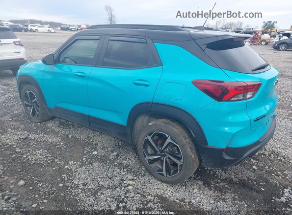 KL79MTSL3NB021163 2022 CHEVROLET TRAILBLAZER Light Blue Հետևի ձախ
