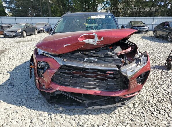 KL79MUSL1NB059058 2022 CHEVROLET TRAILBLAZER Burgundy Դիմացի տեսք