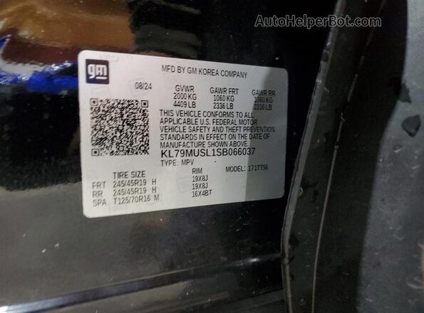 KL79MUSL1SB066037 2025 CHEVROLET TRAILBLAZER Black Widok wnętrza 360 stopni