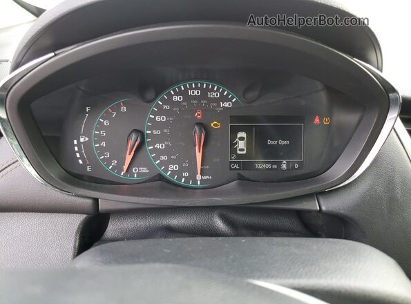 KL7CJKSB2HB101381 2017 CHEVROLET TRAX White Вид щитка приладів