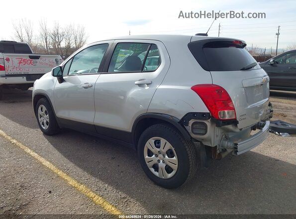 KL7CJKSB4HB124693 2017 CHEVROLET TRAX Серебряный Задняя левая четверть
