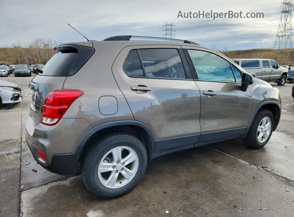 KL7CJPSB1MB322588 2021 CHEVROLET TRAX Brown Trasero derecho