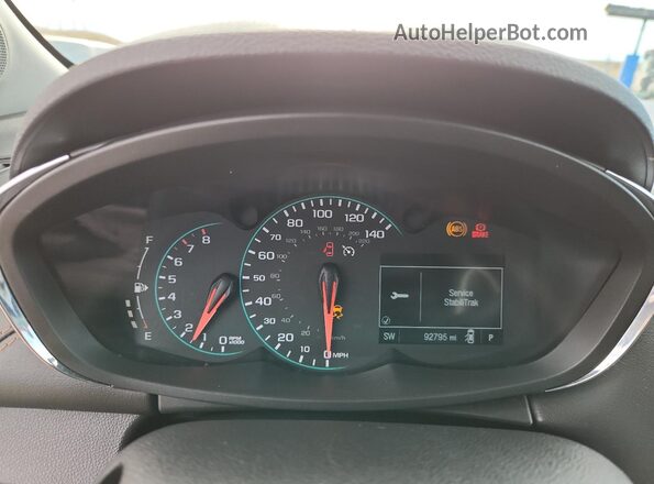 KL7CJPSB1MB322588 2021 CHEVROLET TRAX Brown Vista del cuadro de instrumentos