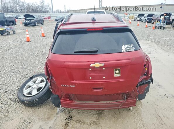 KL7CJPSM3NB558369 2022 CHEVROLET TRAX Red უკანა ხედი