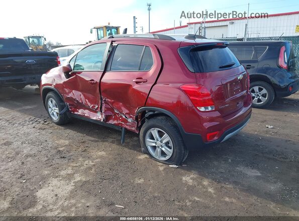KL7CJPSMXNB529807 2022 CHEVROLET TRAX Maroon Rear left
