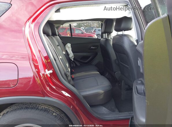 KL7CJPSMXNB529807 2022 CHEVROLET TRAX Maroon VIN sticker view