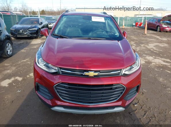 KL7CJPSMXNB529807 2022 CHEVROLET TRAX Maroon Instrument cluster view