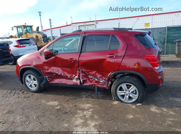 KL7CJPSMXNB529807 2022 CHEVROLET TRAX Maroon 360 interior view