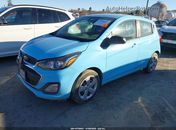 KL8CA6SA0LC417407 2020 CHEVROLET SPARK Light Blue Передняя левая четверть