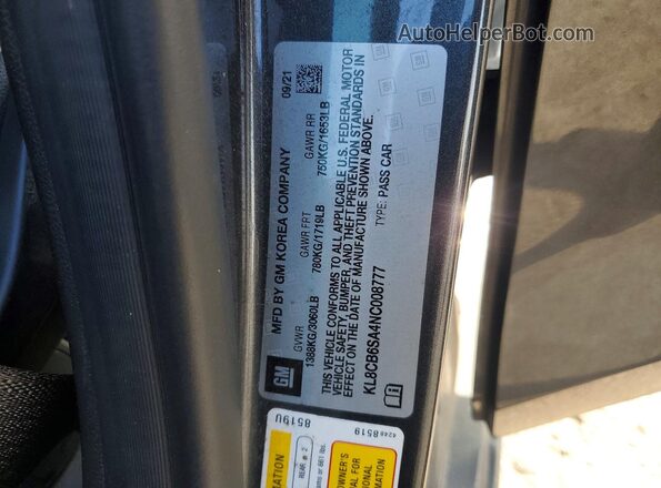 KL8CB6SA4NC008777 2022 CHEVROLET SPARK Gray Vista del compartimento del motor
