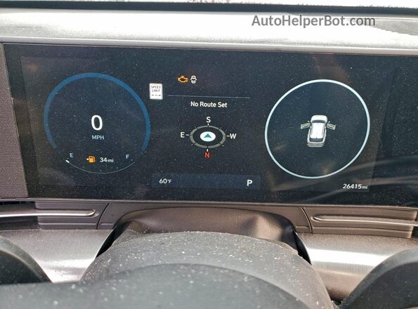 KM8HC3AB2RU092189 2024 HYUNDAI KONA Maroon Vista del cuadro de instrumentos
