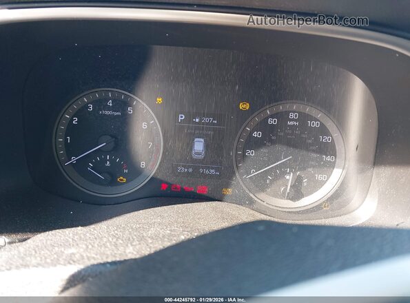 KM8J23A43KU040386 2019 HYUNDAI TUCSON Blue Vista de los asientos traseros