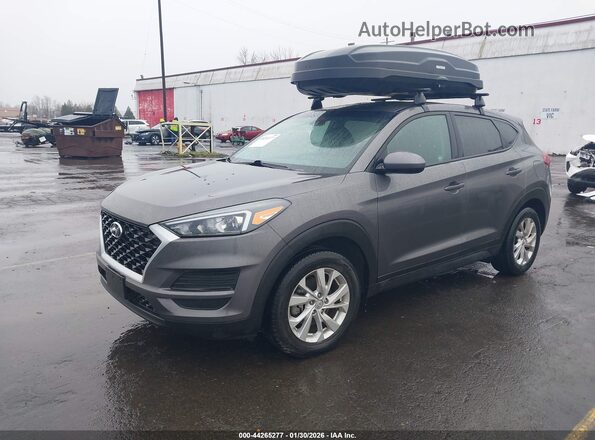 KM8J23A45LU153208 2020 HYUNDAI TUCSON Gray Առջևի ձախ երեք քառորդ տեսարան