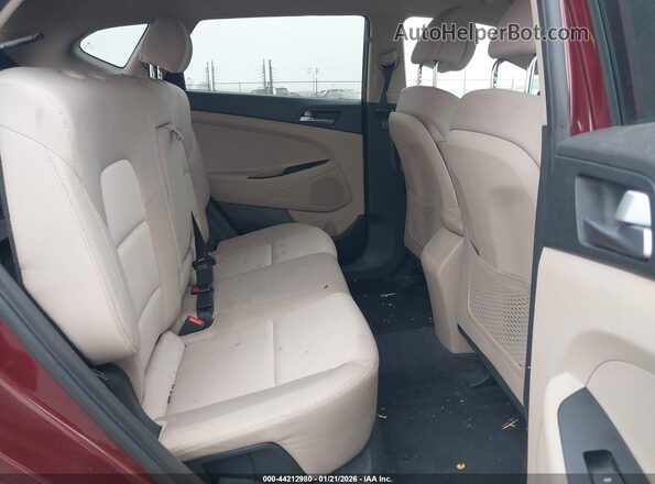 KM8J23A4XGU104480 2016 HYUNDAI TUCSON Red VIN sticker view