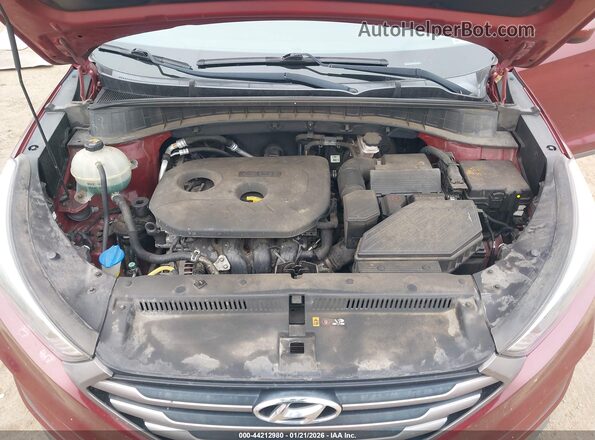 KM8J23A4XGU104480 2016 HYUNDAI TUCSON Red Rear view