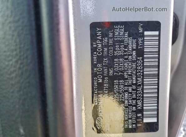 KM8J33ALXMU328364 2021 HYUNDAI TUCSON Серебряный 