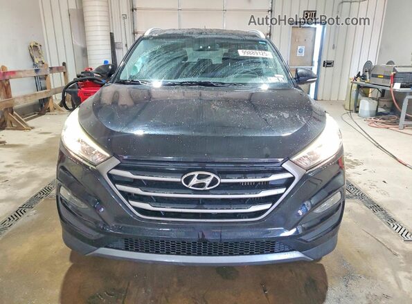KM8J3CA22GU075438 2016 HYUNDAI TUCSON Black Widok z przodu