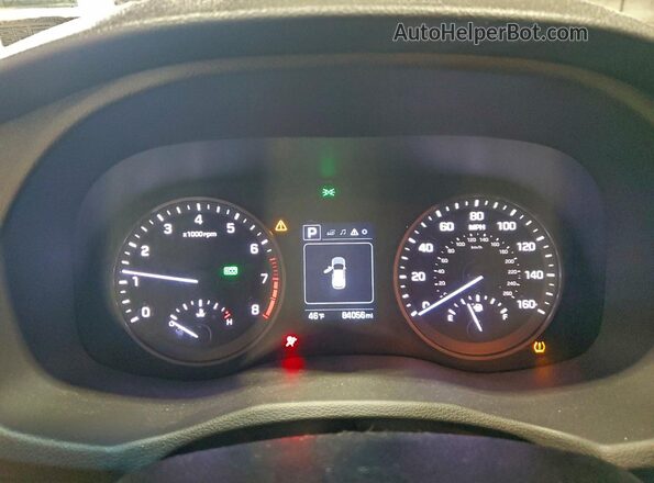 KM8J3CA22GU075438 2016 HYUNDAI TUCSON Black Widok zestawu wskaźników
