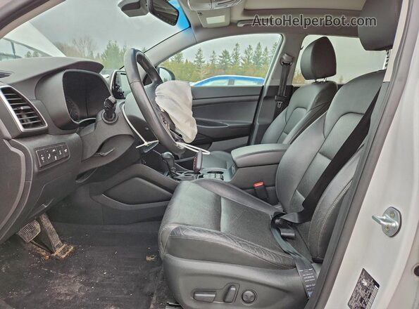 KM8J3CAL4KU905550 2019 HYUNDAI TUCSON White Вид салону спереду