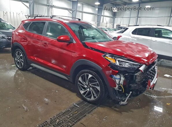 KM8J3CAL5MU330099 2021 HYUNDAI TUCSON Red Передня права чверть