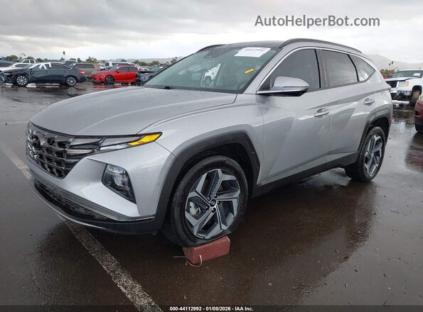 KM8JECA13NU075723 2022 HYUNDAI TUCSON HYBRID Silver Vista tres cuartos delantera izquierda
