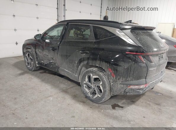 KM8JFCA1XNU081029 2022 HYUNDAI TUCSON HYBRID Black Задня ліва чверть