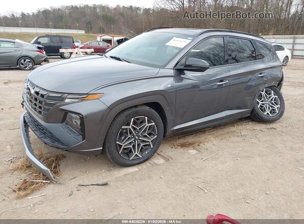 KM8JFCD1XRU157530 2024 HYUNDAI TUCSON HYBRID Gray 