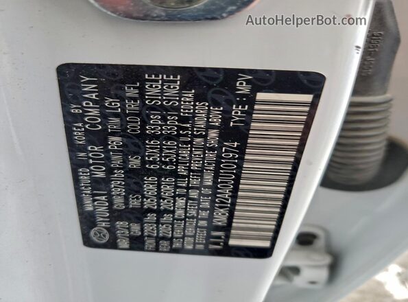 KM8K12AA0JU101974 2018 HYUNDAI KONA White 
