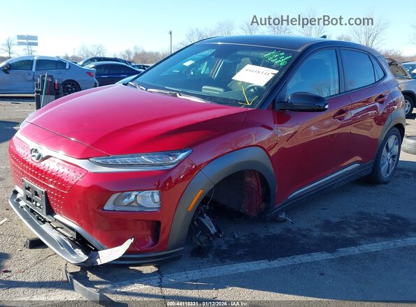 KM8K23AG4MU106302 2021 HYUNDAI KONA ELECTRIC Red Przód lewy