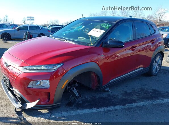 KM8K23AG4MU106302 2021 HYUNDAI KONA ELECTRIC Red Widok z przodu