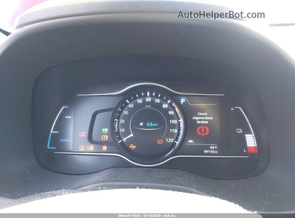 KM8K23AG4MU106302 2021 HYUNDAI KONA ELECTRIC Red Widok tylnych siedzeń