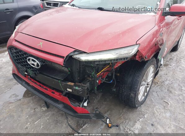 KM8K2CAA7JU077062 2018 HYUNDAI KONA Red Դիմացի տեսք