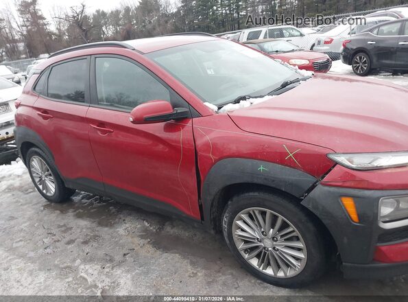 KM8K2CAA7JU077062 2018 HYUNDAI KONA Red Սալոնի հետևի տեսք