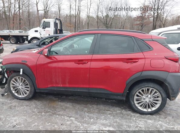 KM8K2CAA7JU077062 2018 HYUNDAI KONA Red Սալոնի 360 աստիճան տեսք