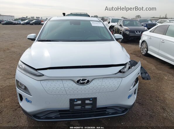 KM8K33AG3MU111441 2021 HYUNDAI KONA ELECTRIC White Widok zestawu wskaźników